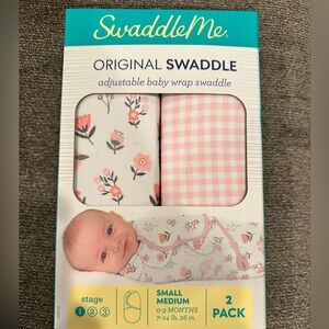 Swaddleme original swaddle 2 pack Floral